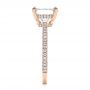 14k Rose Gold 14k Rose Gold Diamond Engagement Ring - Side View -  106439 - Thumbnail