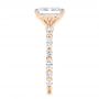 18k Rose Gold 18k Rose Gold Diamond Engagement Ring - Side View -  106640 - Thumbnail