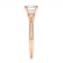 18k Rose Gold 18k Rose Gold Diamond Engagement Ring - Side View -  106644 - Thumbnail