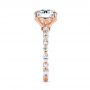 18k Rose Gold 18k Rose Gold Diamond Engagement Ring - Side View -  106861 - Thumbnail