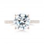 14k Rose Gold 14k Rose Gold Diamond Engagement Ring - Top View -  103714 - Thumbnail