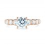 14k Rose Gold 14k Rose Gold Diamond Engagement Ring - Top View -  103905 - Thumbnail