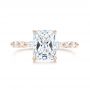 14k Rose Gold 14k Rose Gold Diamond Engagement Ring - Top View -  106640 - Thumbnail