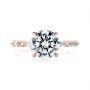 14k Rose Gold 14k Rose Gold Diamond Engagement Ring - Top View -  106861 - Thumbnail