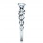 18k White Gold Diamond Engagement Ring - Vanna K - Side View -  1460 - Thumbnail