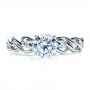18k White Gold Diamond Engagement Ring - Vanna K - Top View -  1460 - Thumbnail