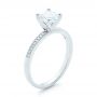 18k White Gold 18k White Gold Diamond Engagement Ring - Three-Quarter View -  102585 - Thumbnail