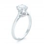 14k White Gold 14k White Gold Diamond Engagement Ring - Three-Quarter View -  103319 - Thumbnail