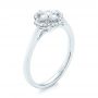 18k White Gold Diamond Engagement Ring - Three-Quarter View -  103683 - Thumbnail