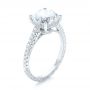 18k White Gold Diamond Engagement Ring - Three-Quarter View -  103714 - Thumbnail