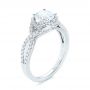  Platinum Platinum Diamond Engagement Ring - Three-Quarter View -  103903 - Thumbnail