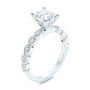 18k White Gold 18k White Gold Diamond Engagement Ring - Three-Quarter View -  106438 - Thumbnail