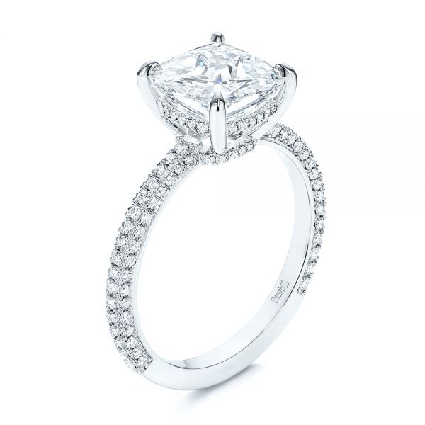 Platinum Three-Stone Round Engagement Ring 81978-E-PL | Atlanta West  Jewelry | Douglasville, GA