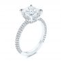 14k White Gold 14k White Gold Diamond Engagement Ring - Three-Quarter View -  106439 - Thumbnail