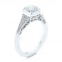 18k White Gold 18k White Gold Diamond Engagement Ring - Three-Quarter View -  106592 - Thumbnail
