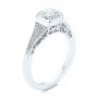  Platinum Diamond Engagement Ring - Three-Quarter View -  106592 - Thumbnail