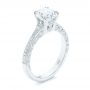 14k White Gold 14k White Gold Diamond Engagement Ring - Three-Quarter View -  106644 - Thumbnail