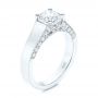 18k White Gold 18k White Gold Diamond Engagement Ring - Three-Quarter View -  106664 - Thumbnail