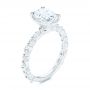 14k White Gold 14k White Gold Diamond Engagement Ring - Three-Quarter View -  106727 - Thumbnail