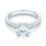  Platinum Platinum Diamond Engagement Ring - Flat View -  103085 - Thumbnail