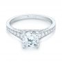  Platinum Platinum Diamond Engagement Ring - Flat View -  103088 - Thumbnail