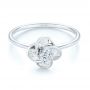 18k White Gold 18k White Gold Diamond Engagement Ring - Flat View -  103675 - Thumbnail