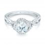  Platinum Platinum Diamond Engagement Ring - Flat View -  103903 - Thumbnail