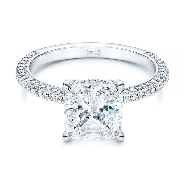  Platinum Platinum Diamond Engagement Ring - Flat View -  106439
