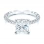 14k White Gold 14k White Gold Diamond Engagement Ring - Flat View -  106439 - Thumbnail