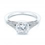 Platinum Diamond Engagement Ring - Flat View -  106592 - Thumbnail