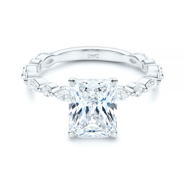  Platinum Platinum Diamond Engagement Ring - Flat View -  106640