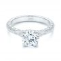  Platinum Platinum Diamond Engagement Ring - Flat View -  106644 - Thumbnail