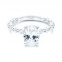 18k White Gold 18k White Gold Diamond Engagement Ring - Flat View -  106727 - Thumbnail