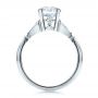 18k White Gold Diamond Engagement Ring - Front View -  100100 - Thumbnail