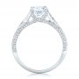 18k White Gold Diamond Engagement Ring - Front View -  100365 - Thumbnail