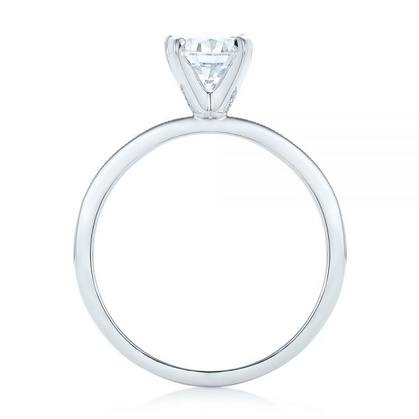  Platinum Platinum Diamond Engagement Ring - Front View -  102585