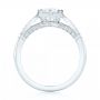 18k White Gold Diamond Engagement Ring - Front View -  102672 - Thumbnail