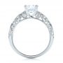 18k White Gold Diamond Engagement Ring - Front View -  103063 - Thumbnail