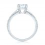 18k White Gold Diamond Engagement Ring - Front View -  103078 - Thumbnail