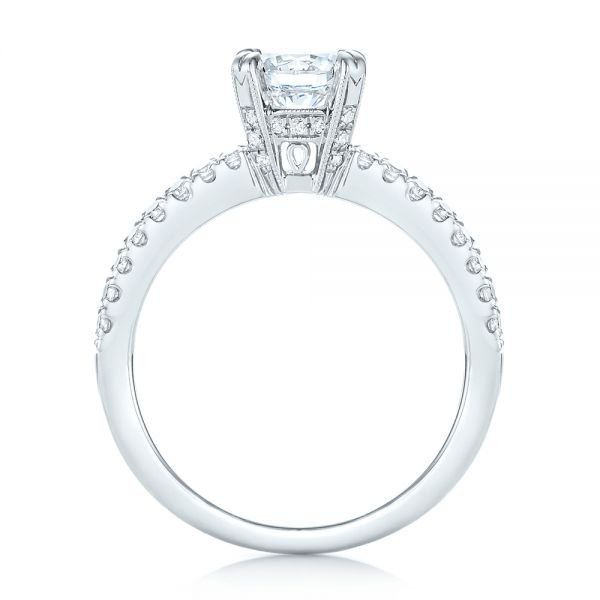  Platinum Platinum Diamond Engagement Ring - Front View -  103085