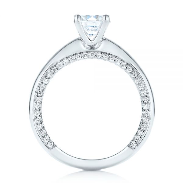  Platinum Platinum Diamond Engagement Ring - Front View -  103087