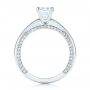 18k White Gold Diamond Engagement Ring - Front View -  103087 - Thumbnail