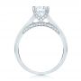 14k White Gold Diamond Engagement Ring - Front View -  103088 - Thumbnail