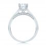 14k White Gold Diamond Engagement Ring - Front View -  103088 - Thumbnail