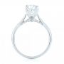 18k White Gold Diamond Engagement Ring - Front View -  103102 - Thumbnail
