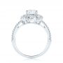  Platinum Platinum Diamond Engagement Ring - Front View -  103678 - Thumbnail