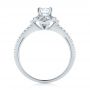 18k White Gold Diamond Engagement Ring - Front View -  103680 - Thumbnail