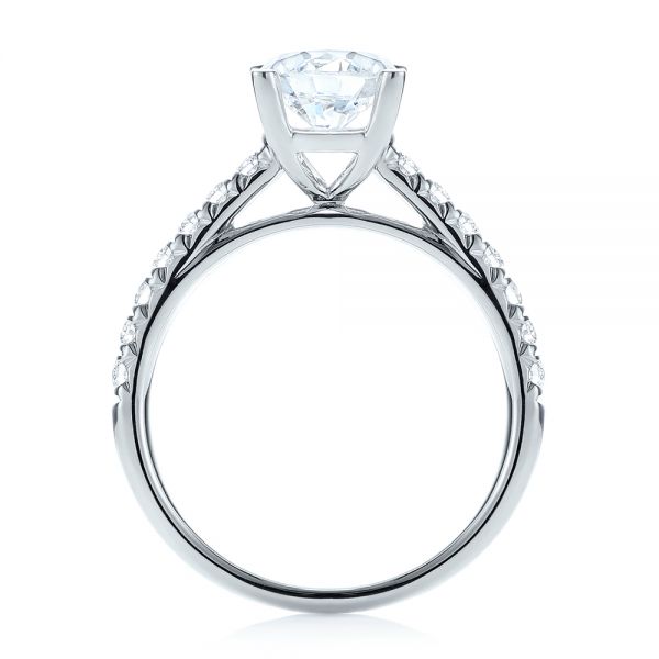 14k White Gold 14k White Gold Diamond Engagement Ring - Front View -  103682