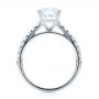 18k White Gold Diamond Engagement Ring - Front View -  103682 - Thumbnail