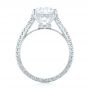 18k White Gold Diamond Engagement Ring - Front View -  103714 - Thumbnail